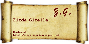 Zizda Gizella névjegykártya