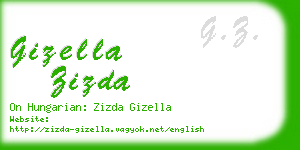 gizella zizda business card